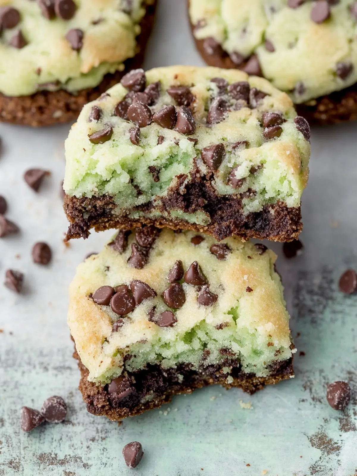 Mint Chip Brookies: Decadent Bliss in Every Bite! 3 Mint Chip Brookies