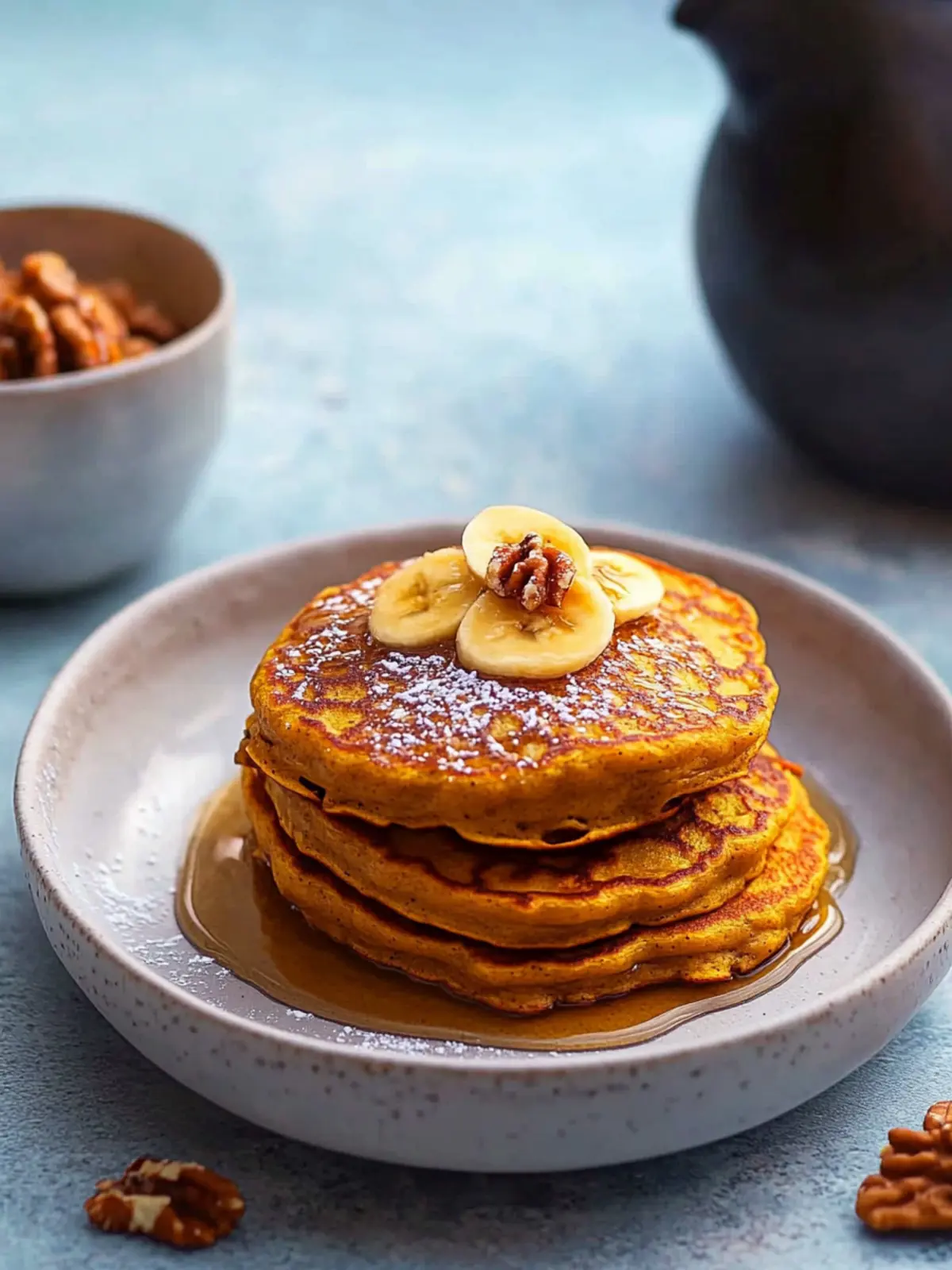 Healthy Pumpkin Pancakes