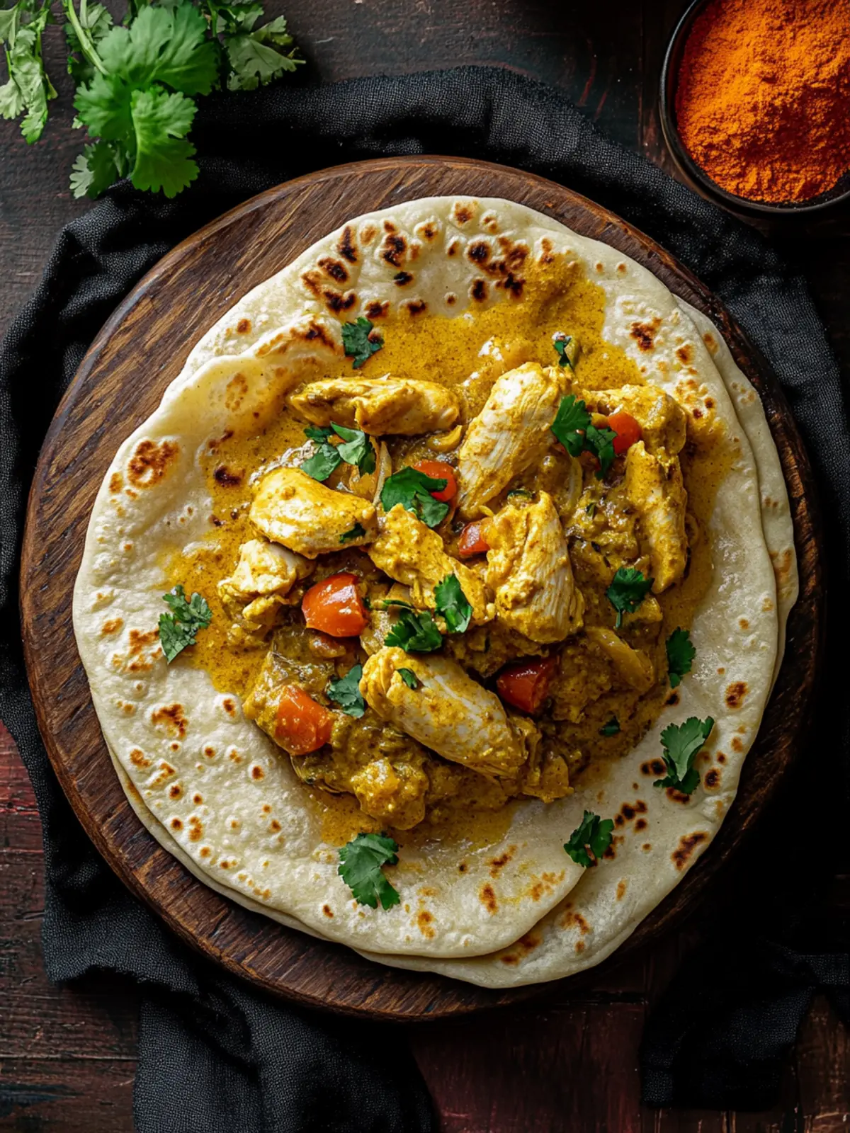 Curry Chicken Roti