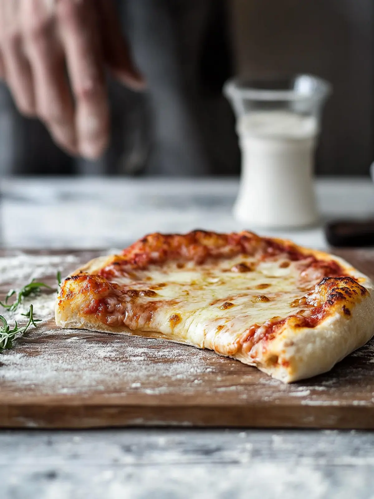 artisan pizza dough- crispy, chewy, bubbly crust