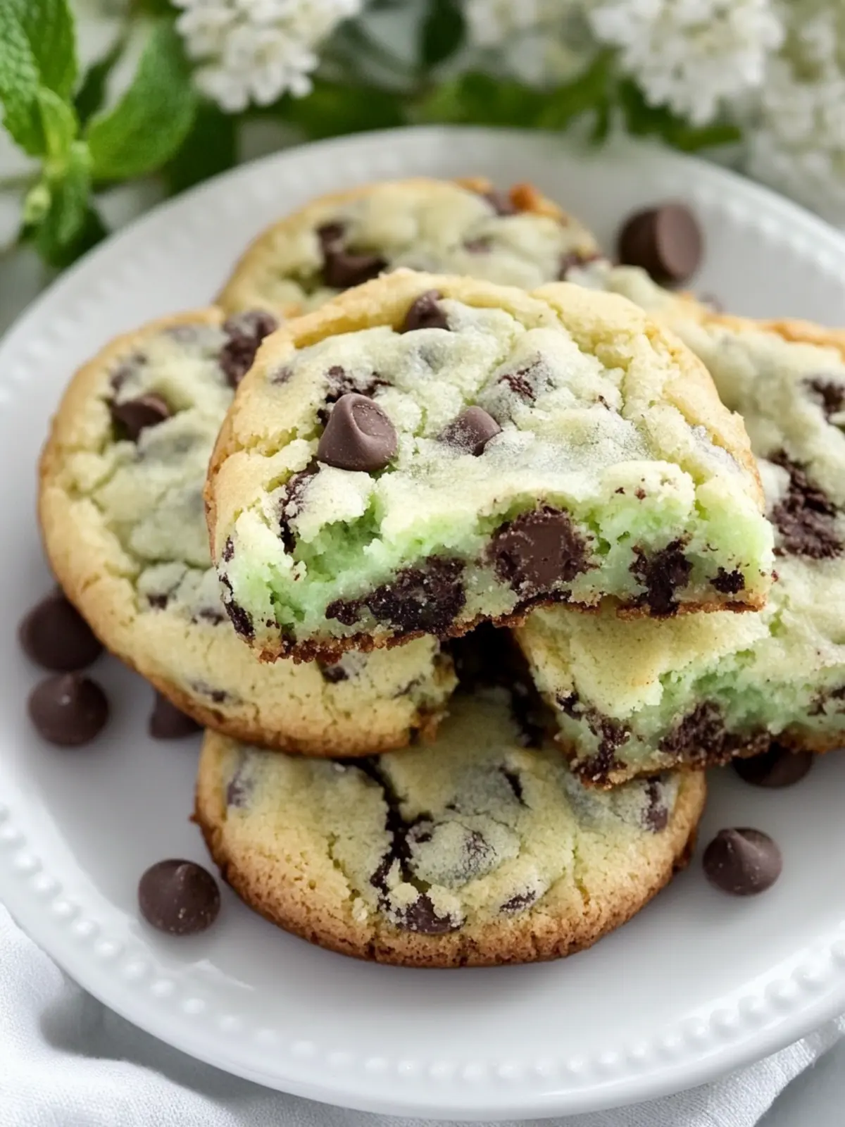 Mint Chip Brookies: Decadent Bliss in Every Bite! 2 Mint Chip Brookies