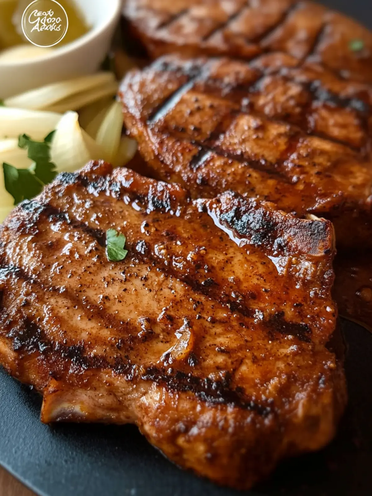 Grilled Pork Chops Adobo
