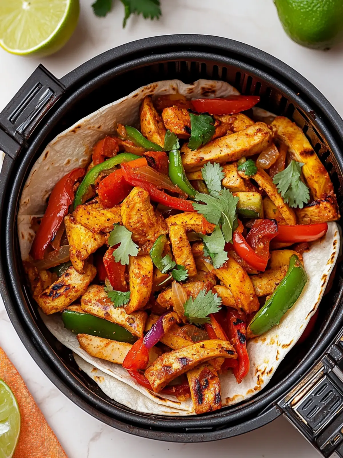 Delicious Air Fryer Fajitas: Quick Veggie Delight at Home 4 Air Fryer Fajitas (Veggie)