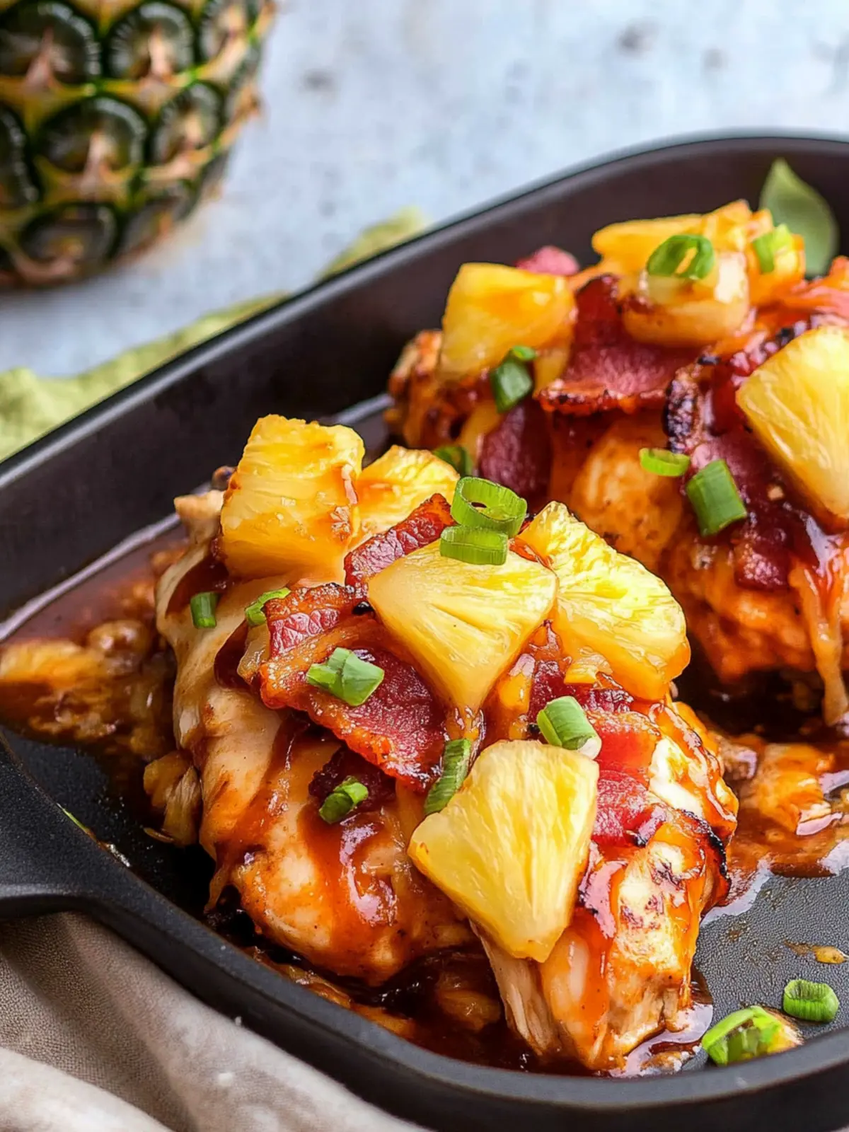 High Protein Pineapple BBQ Chicken with Bacon Bliss 3 High Protein Pineapple BBQ Chicken with Bacon