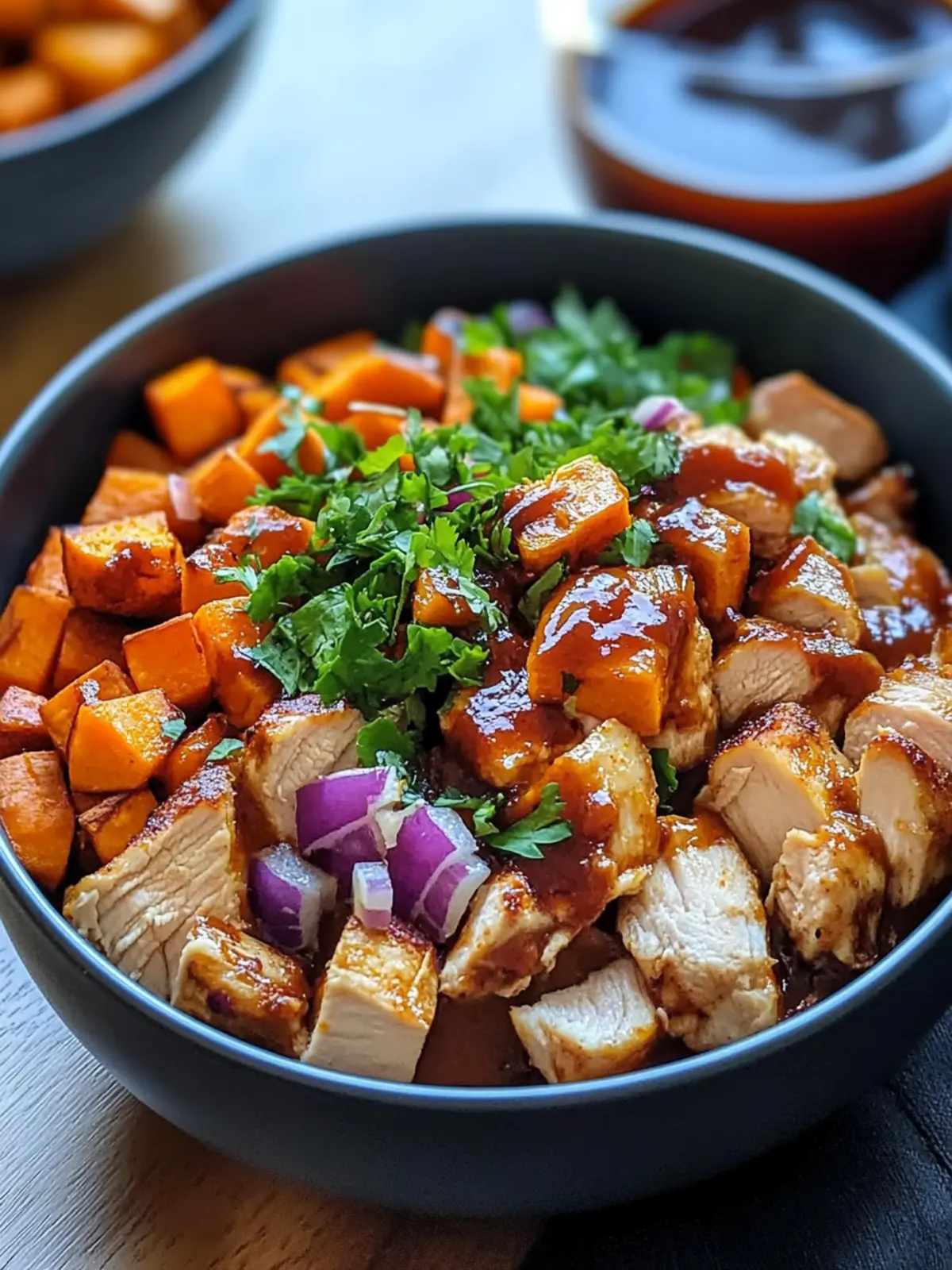 Savor the Flavor: BBQ Chicken Sweet Potato Bowl Delight 3 BBQ Chicken Sweet Potato Bowl