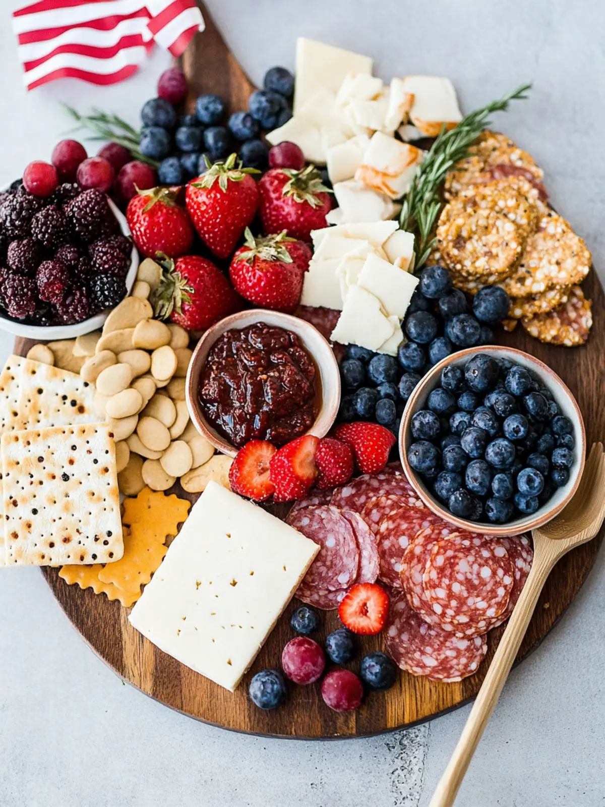 4th of July Red, White, & Blue Charcuterie Board Delight 2 4th of July Red, White, & Blue Charcuterie Board