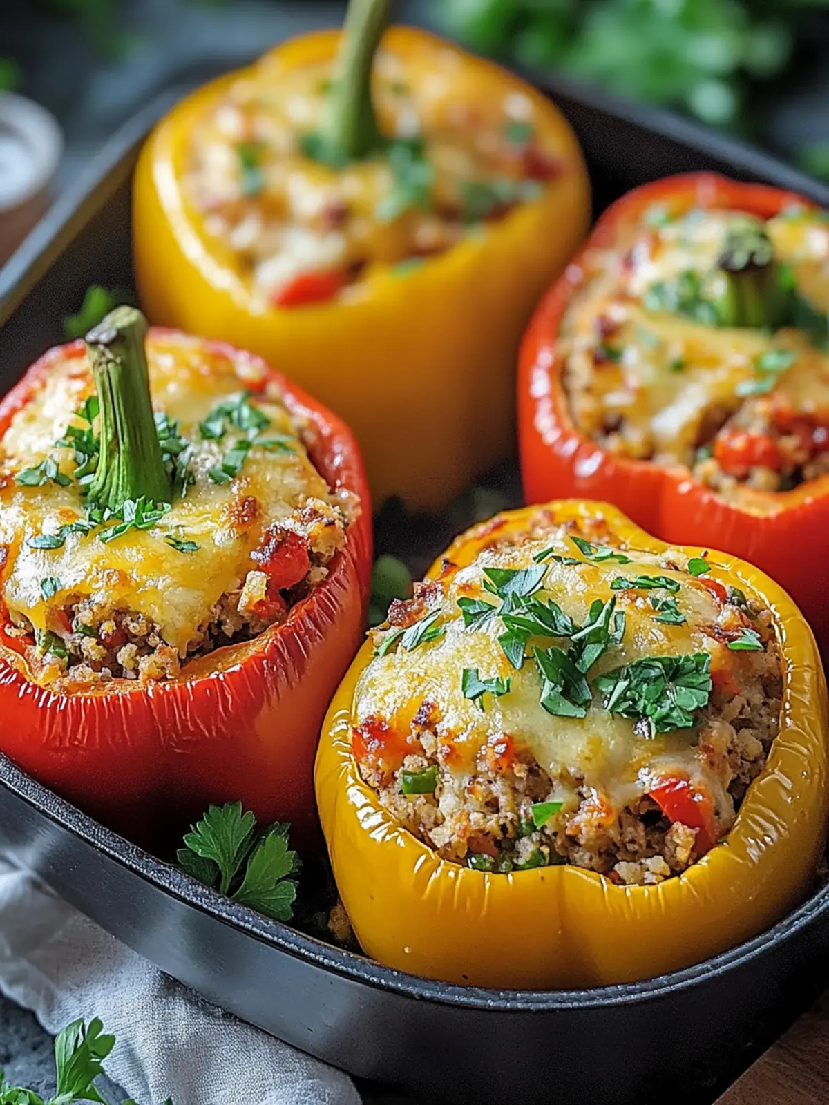 Irresistibly Easy Stuffed Bell Peppers Recipe You'll Love 2 Easy Stuffed Bell Peppers Recipe