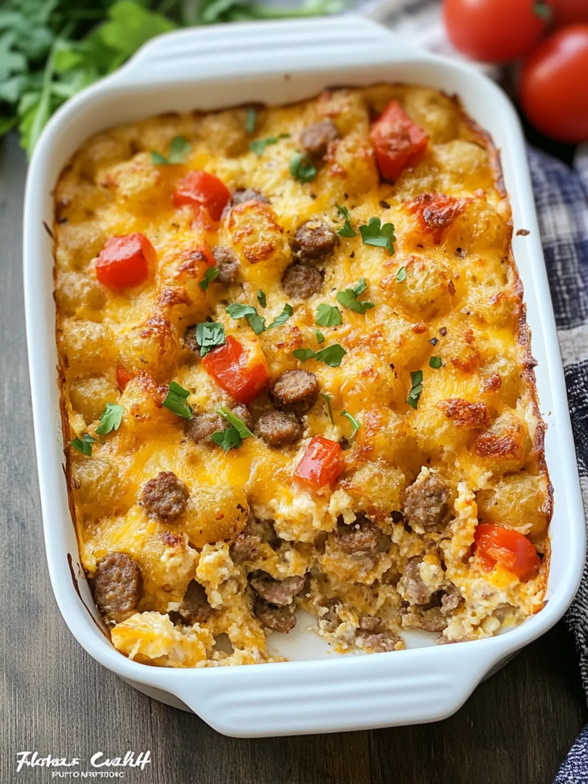 Tater Tot Sausage Breakfast Casserole for Cozy Mornings 2 Tater Tot Sausage Breakfast Casserole