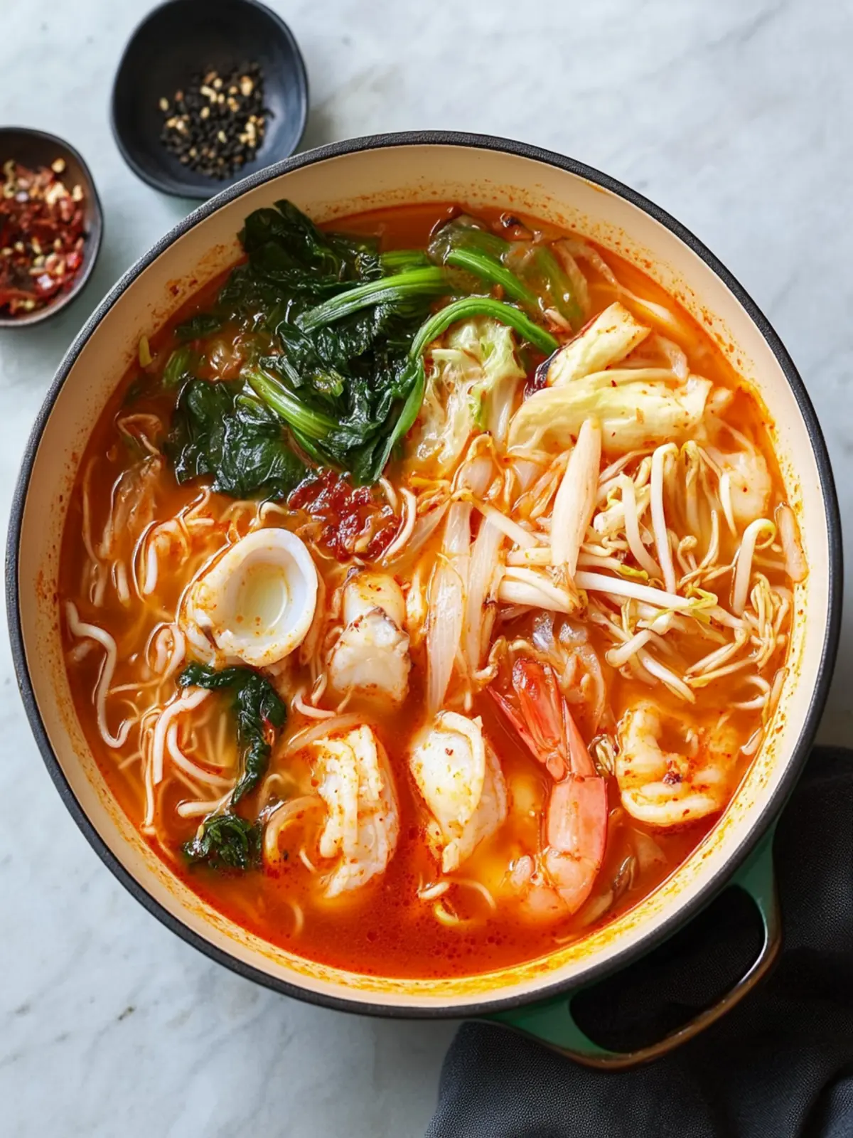 Savor Jjamppong: A Spicy Korean Seafood Noodle Sensation 3 Jjamppong (Korean Seafood Noodle Soup)