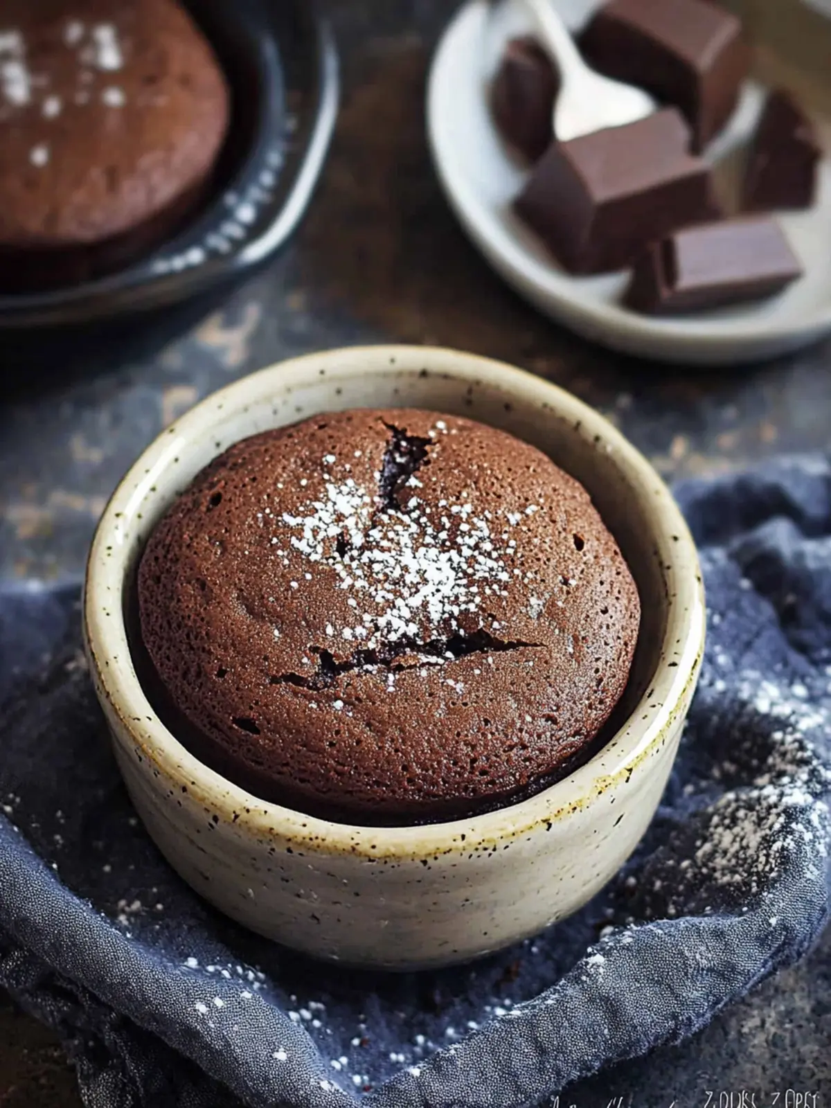 Mini 2-Ingredient Chocolate Cake