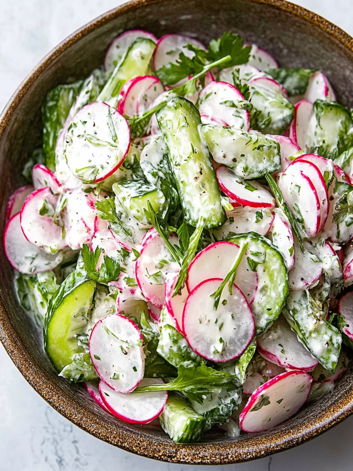 Zesty Radish Salad Recipe with Cucumber and Green Onions 5 Radish Salad Recipe (with Cucumber and Green Onions)