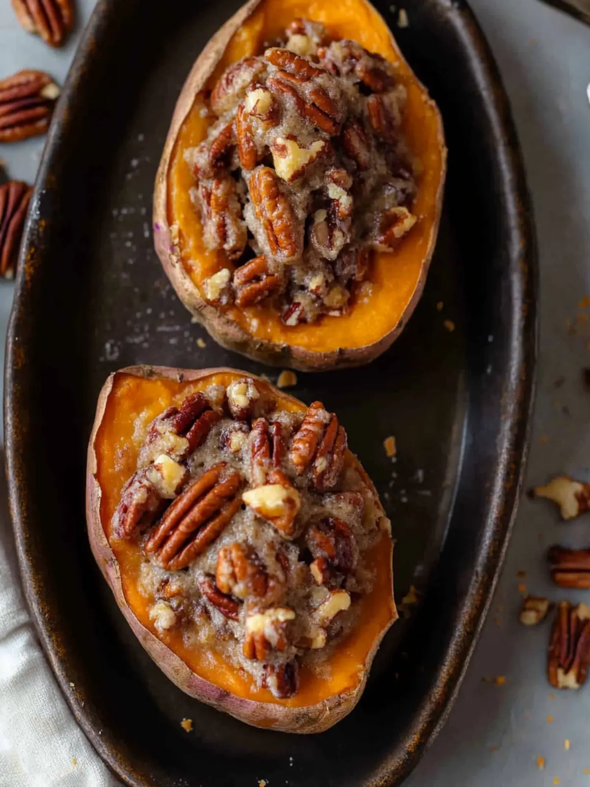 Pecan Pie Twice Baked Sweet Potatoes: A Cozy Delight 2 Pecan pie twice baked sweet potatoes
