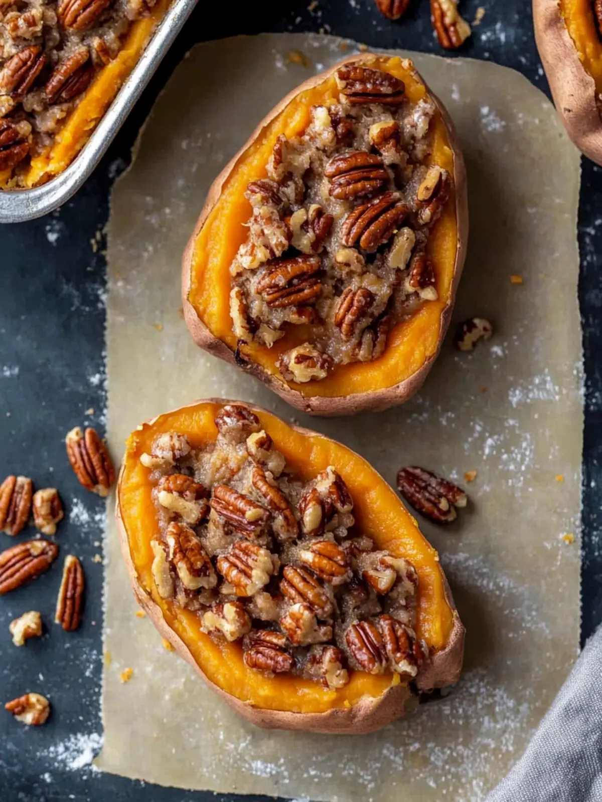 Pecan Pie Twice Baked Sweet Potatoes: A Cozy Delight 5 Pecan pie twice baked sweet potatoes