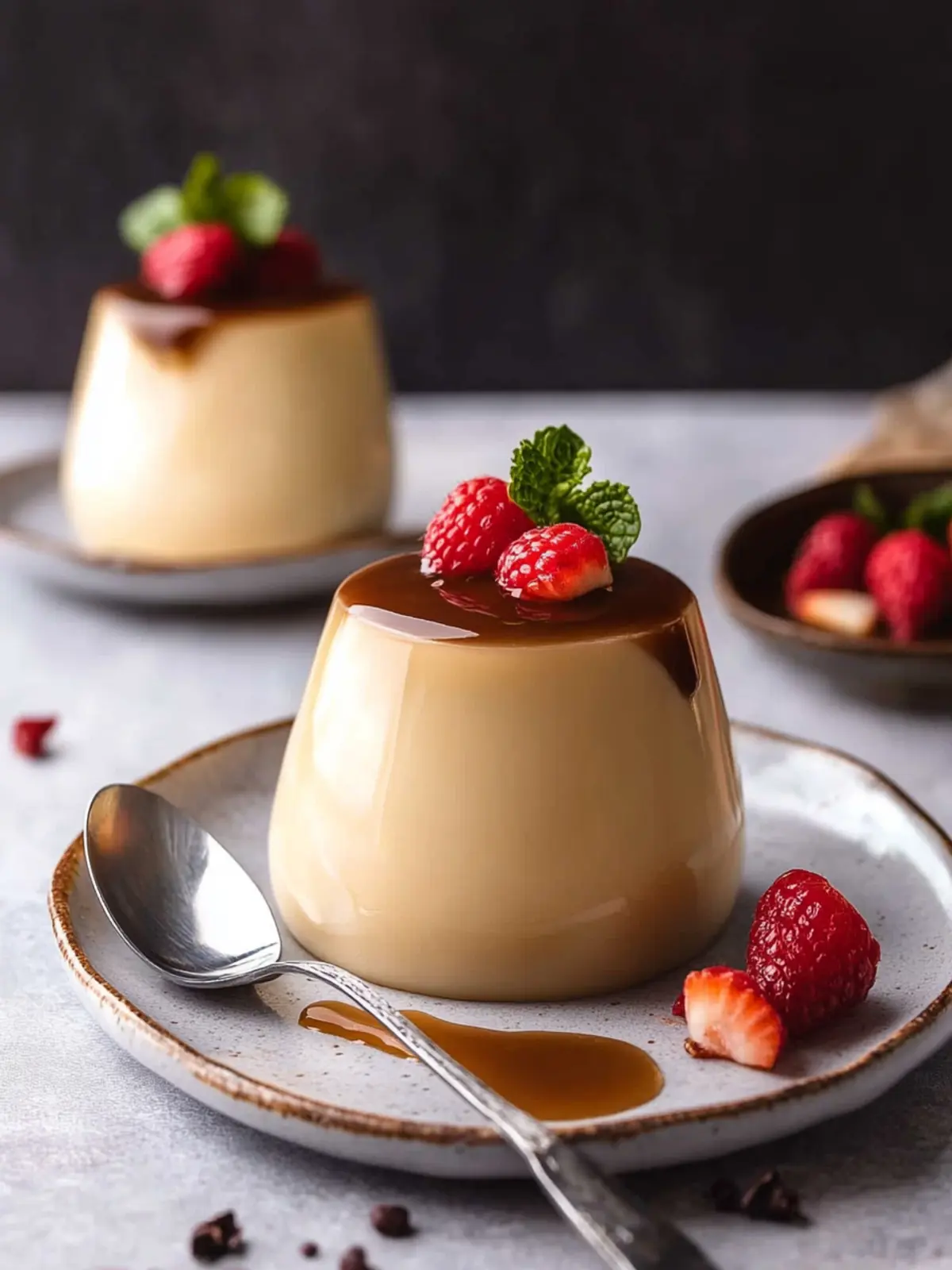 Indulge in Luxurious Baileys Panna Cotta with Chocolate Drizzle 2 Baileys Panna Cotta
