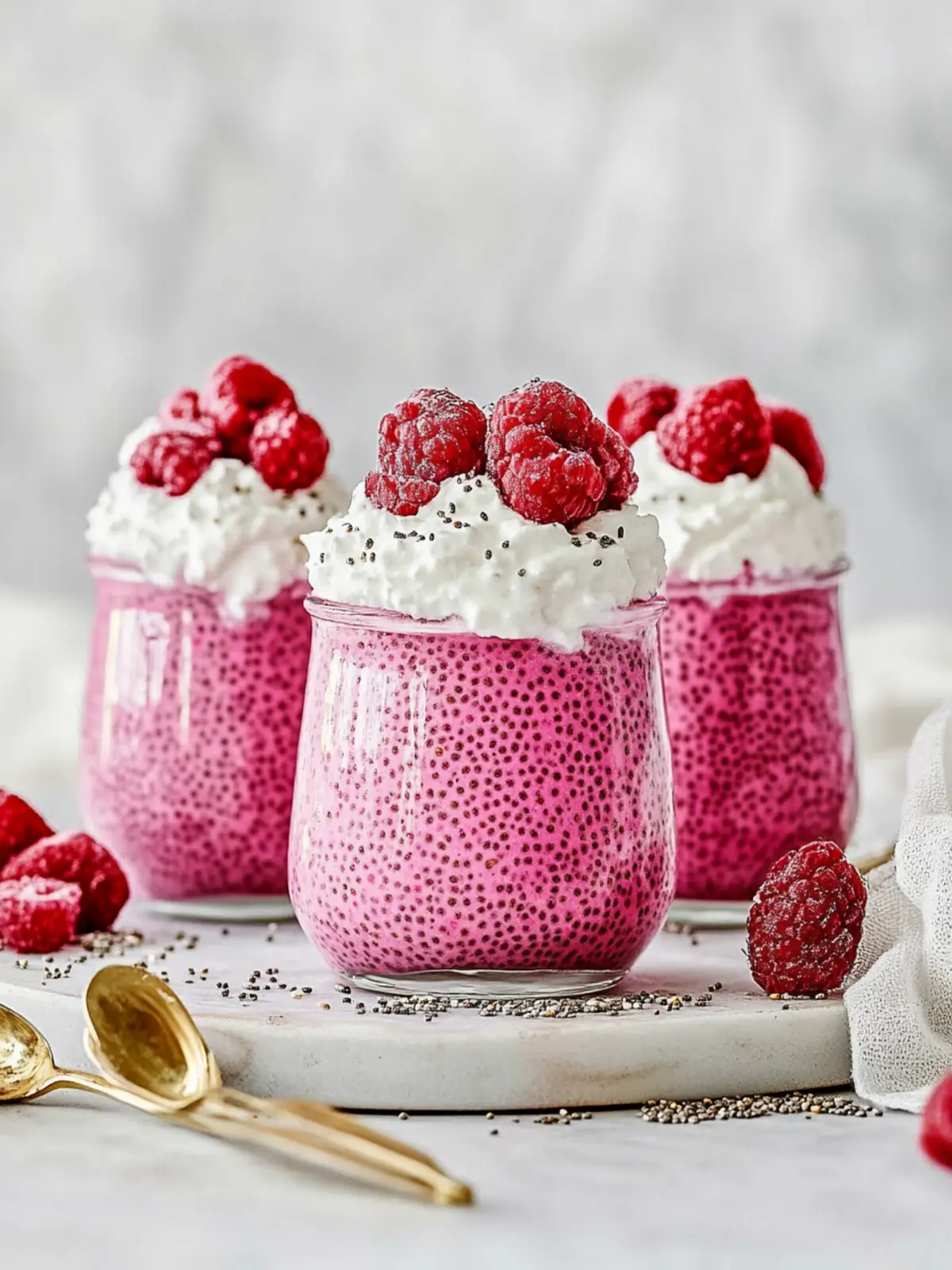 Pretty in Pink Overnight Chia Pudding