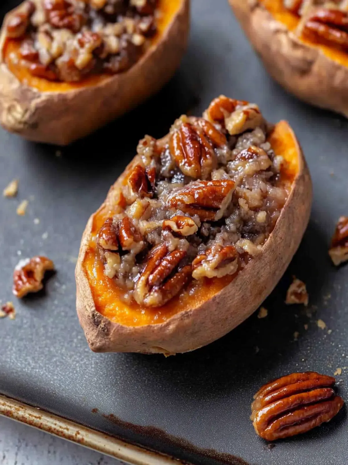 Pecan Pie Twice Baked Sweet Potatoes: A Cozy Delight 4 Pecan pie twice baked sweet potatoes