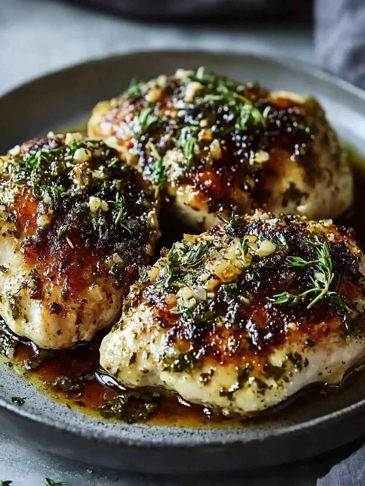 Savory Garlic Herb Chicken with Creamy Mashed Potatoes 4 Garlic Herb Chicken