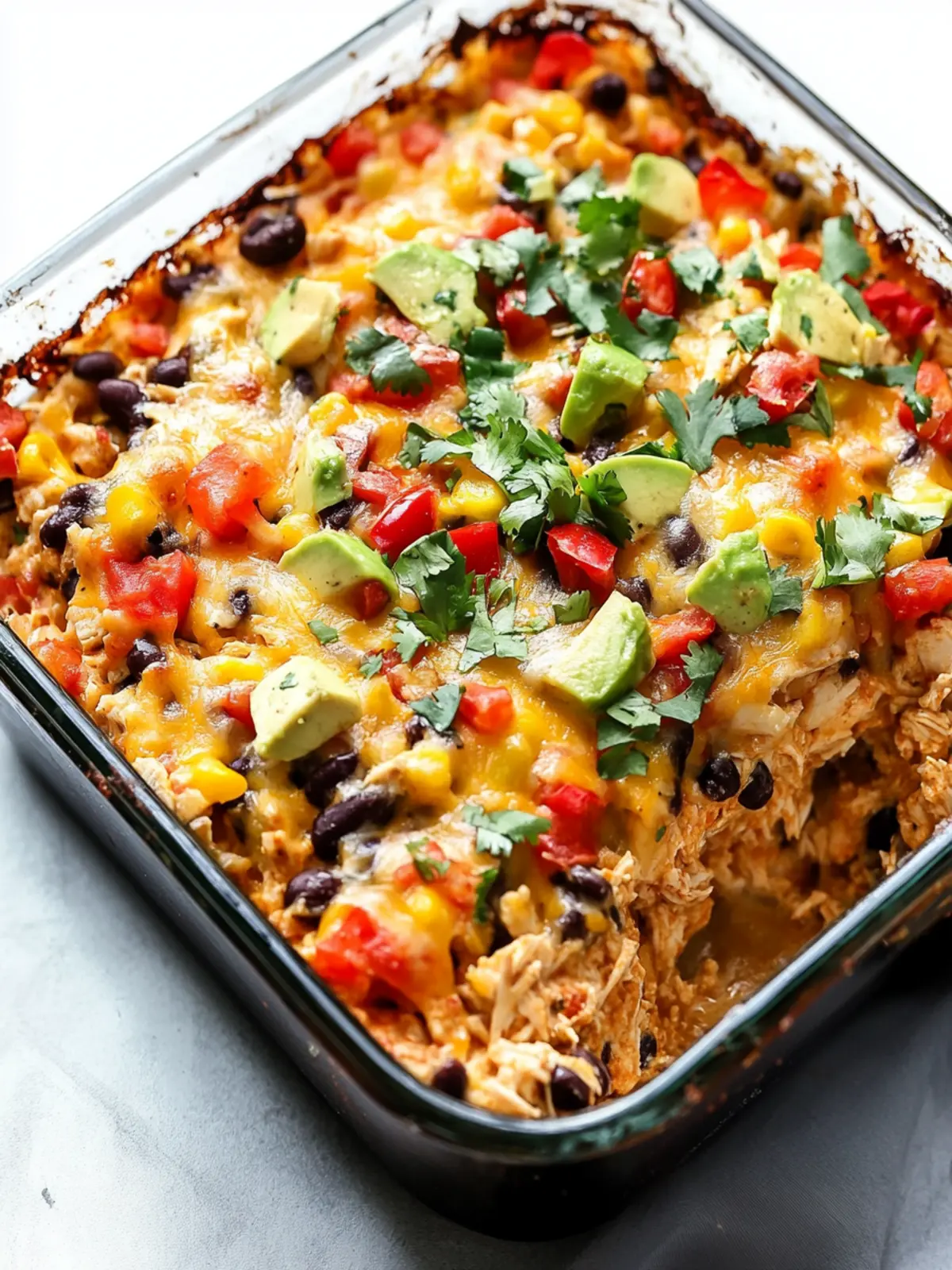 High Protein Easy Chicken Burrito Casserole for Busy Nights 3 High Protein Easy Chicken Burrito Casserole