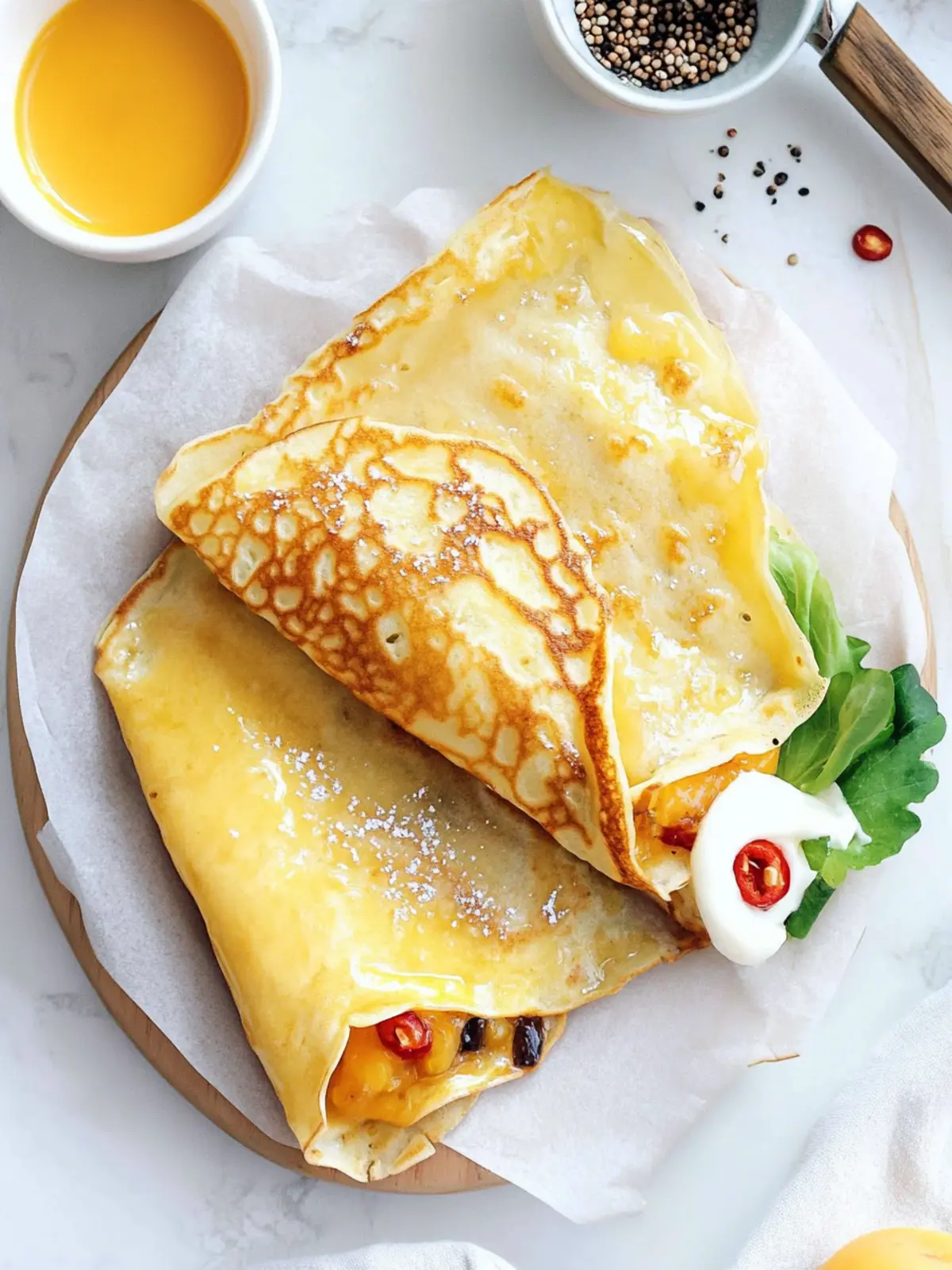 Delicious Chinese Breakfast Crepes Without Mung Bean Flour 5 Chinese Breakfast Crepes (Without Mung Bean Flour)