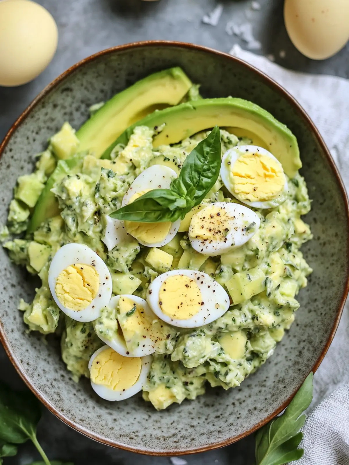 High Protein Herby Avocado Egg Salad in Just 10 Minutes! 3 High Protein Herby Avocado Egg Salad (10-minute!)