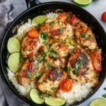 Coconut Lime Chicken Skillet: A Fresh Whole30 Delight 3 Coconut Lime Chicken Skillet: Whole30, Gluten Free, Dairy Free, Low Carb