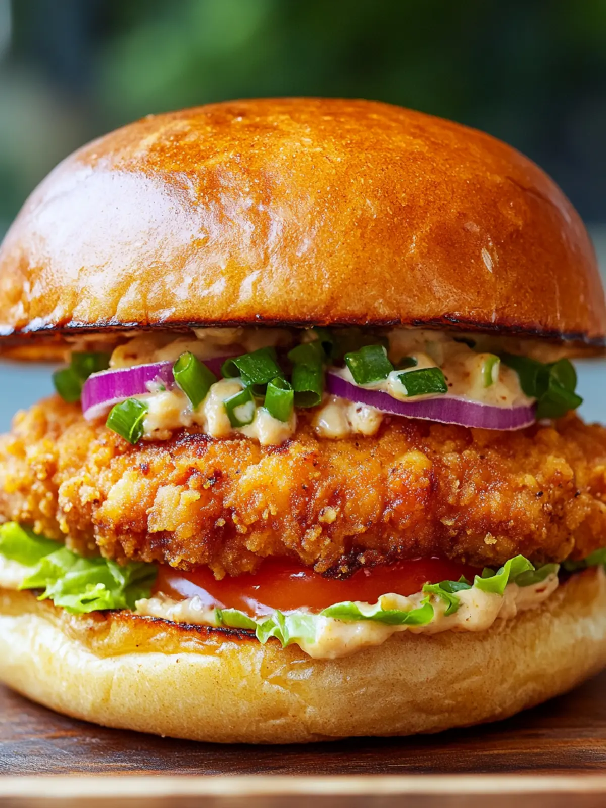 Crispy Chicken Burgers with Ground Chicken for a Flavor Boost 4 Crispy Chicken Burgers (With Ground Chicken)