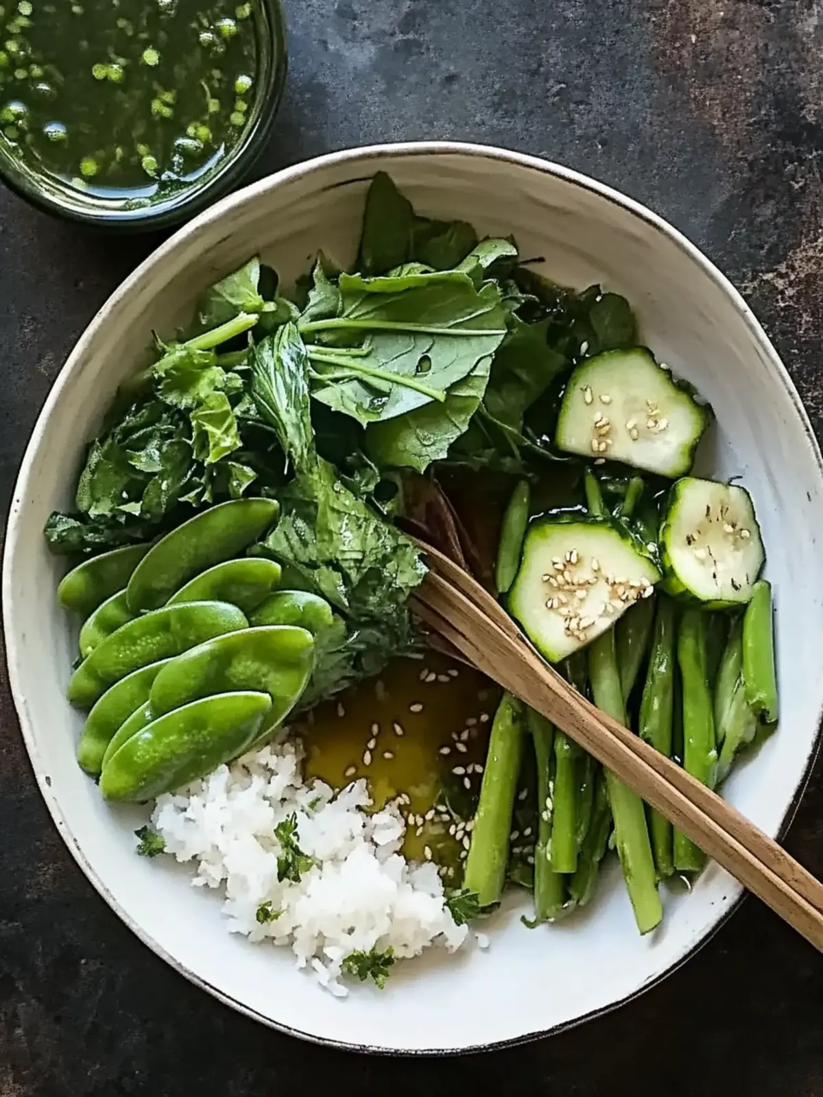 All the Greens with Garlic Sauce