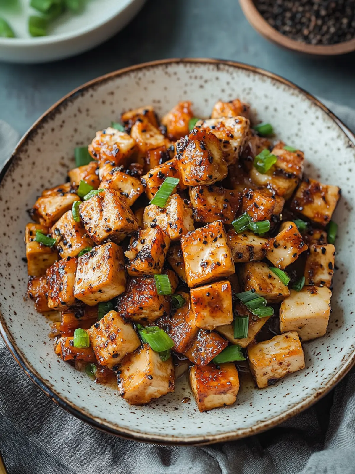 Black Pepper Tofu