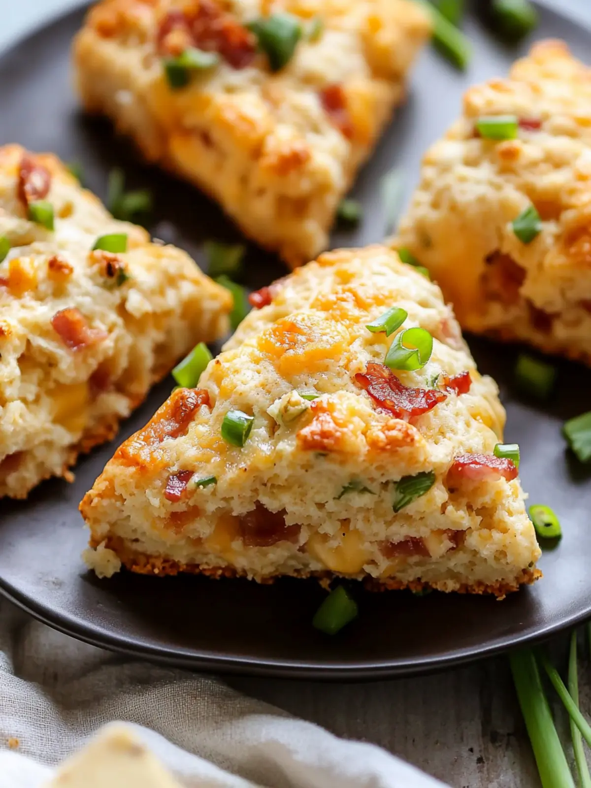 Savory Bacon, Cheddar, & Scallion Scones for Ultimate Comfort 2 Savory Bacon, Cheddar, & Scallion Scones