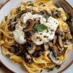 Indulge in Creamy Mushroom Pasta with Burrata Bliss 7 Creamy Mushroom Pasta with Burrata