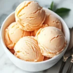 peach frozen yogurt