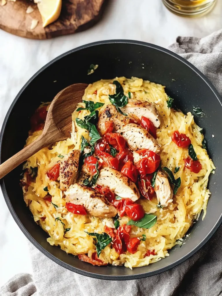 Tuscan Chicken and Spaghetti Squash